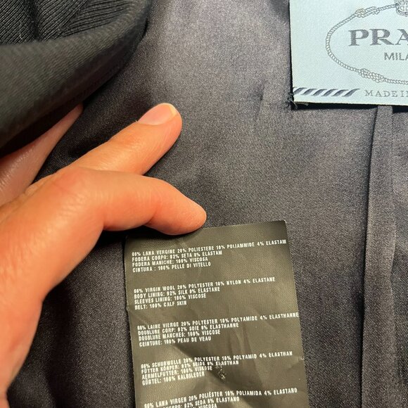 Prada Fitted Navy Blazer 38 - Picture 7 of 9